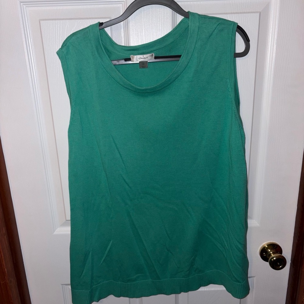 CJ Banks Teal Tank Top